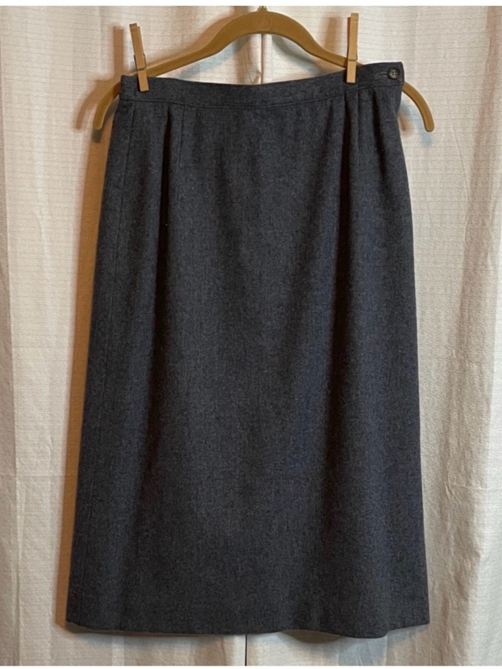 Pendleton Charcoal Skirt 100% Wool size 8